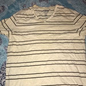 Striped v neck T-shirt